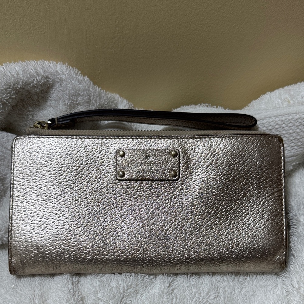 Kate Spade Shimmering Gold Wristlet